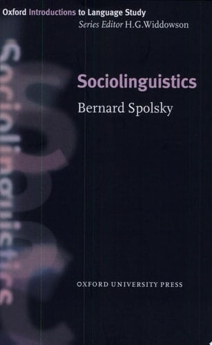 Sociolinguistics