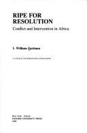 Ripe for Resolution: Conflict and Intervention in Africa