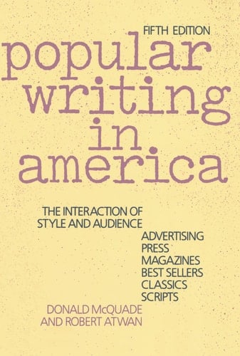 Popular Writing in America: The Interaction of Style and Audience