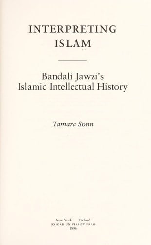 Interpreting Islam: Bandali Jawzai's Islamic Intellectual History