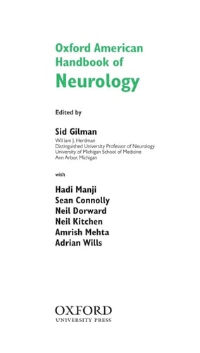 Oxford American Handbook of Neurology (Oxford American Handbooks of Medicine)
