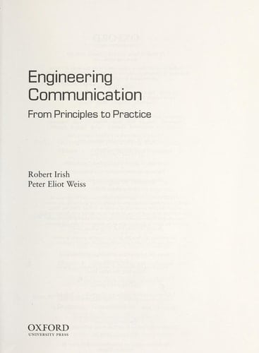 Engineering Communication: From Principles to Practice