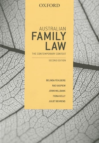 Australian Family Law: The Contemporary Context