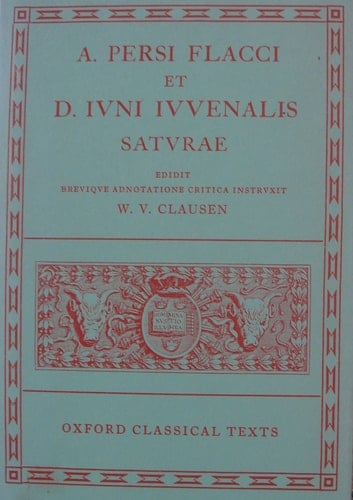 Saturae (Oxford Classical Texts)