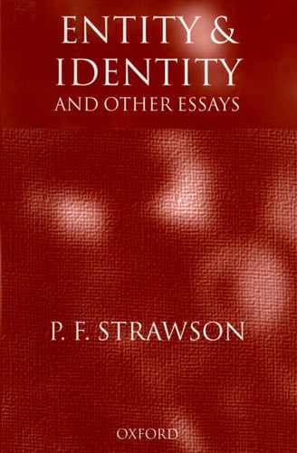 Entity and Identity: And Other Essays