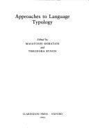 Approaches to Language Typology