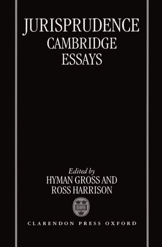 Jurisprudence: Cambridge Essays