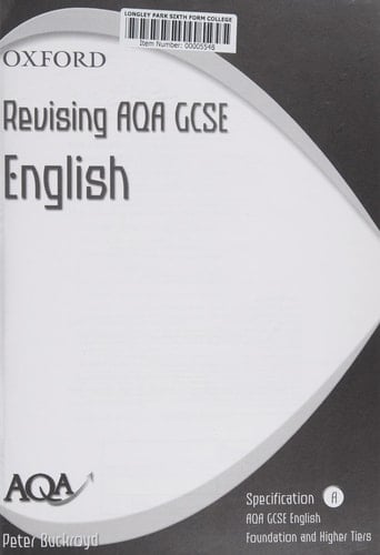 AQA English GCSE Specification A: Revising AQA A English