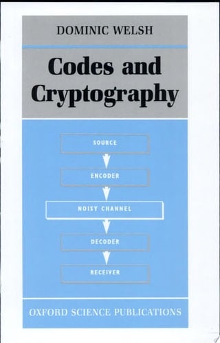 Codes and Cryptography
