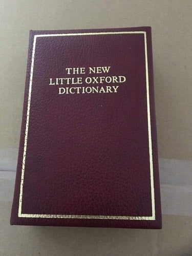 The Little Oxford Dictionary of Current English