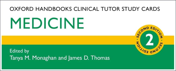 Oxford Handbooks Clinical Tutor Study Cards: Medicine (Oxford Handbooks Study Cards)