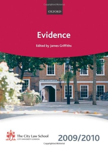 Evidence 2009-2010: 2009 Edition (Blackstone Bar Manual)