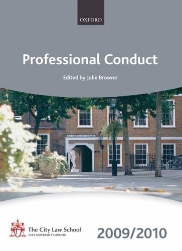 Professional Conduct 2009-2010: 2009 Edition (Bar Manuals)