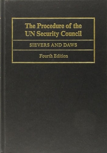 The Procedure of the UN Security Council