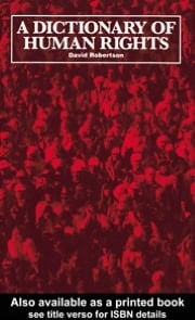 A Dictionary Of Human Rights