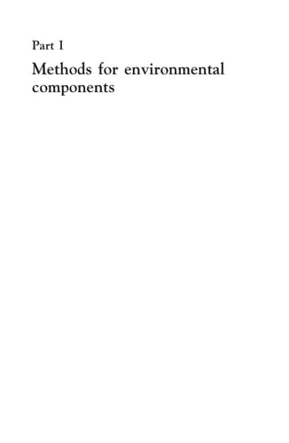 Methods of environmental impact assessment