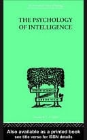 Psychology of Intelligence