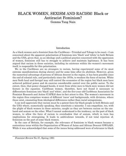 Feminist Review. No. 37