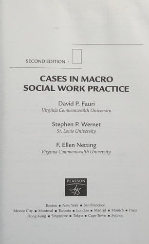 Cases in Macro Social Work Practice, Second Edition