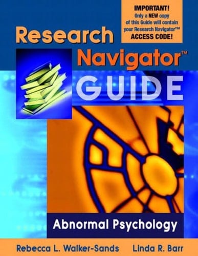 Research Navigator Guide for Abnormal Psychology (Valuepack item only)