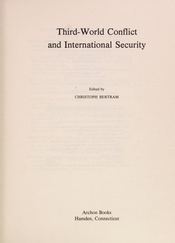 Third-World Conflict and International Security