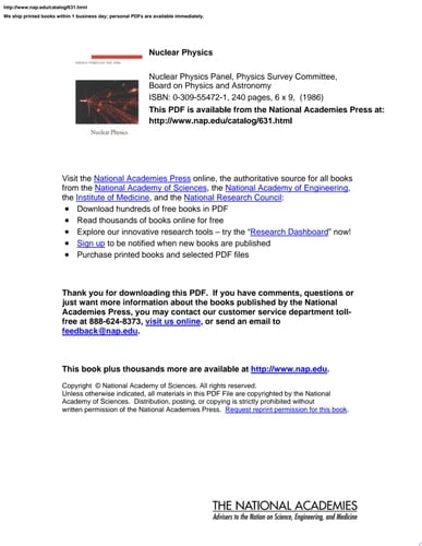 Nuclear Physics
