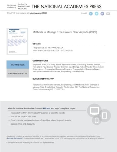Methods to Manage Tree Growth Near Airports
