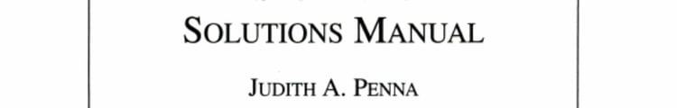 Students Solutions Manual