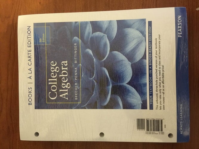 College Algebra, Books a la Carte Edition