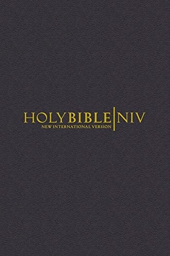 NIV Pocket Black Leather Bible with Zip