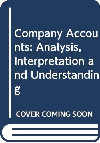Company Accounts Analysis, Interpretation and Understanding