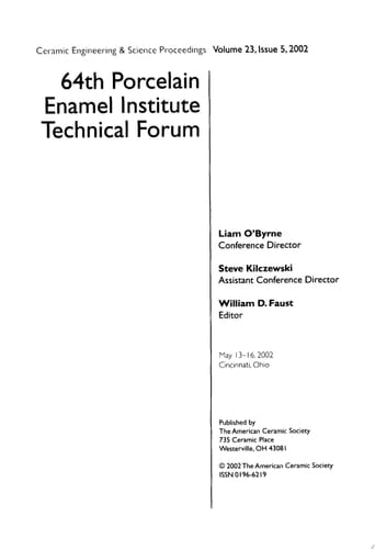 64th Porcelain Enamel Institute Technical Forum