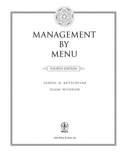 Management by Menu
