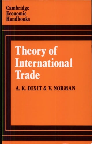 Theory of International Trade A Dual, General Equilibrium Approach