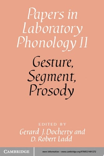 Gesture, Segment, Prosody