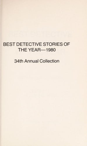 Best Detective Stories of the Year, 1980