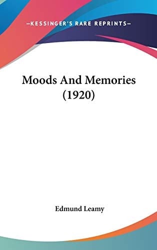 Moods And Memories (1920)