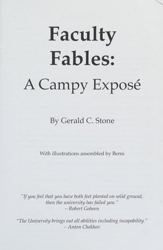 Faculty Fables A Campy Expose´