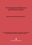 Transnational Relations and World Politics