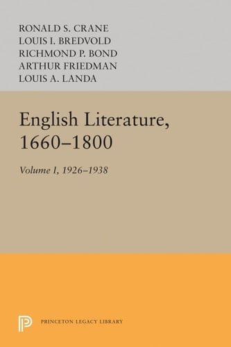 English Literature, Volume 1 1660-1800