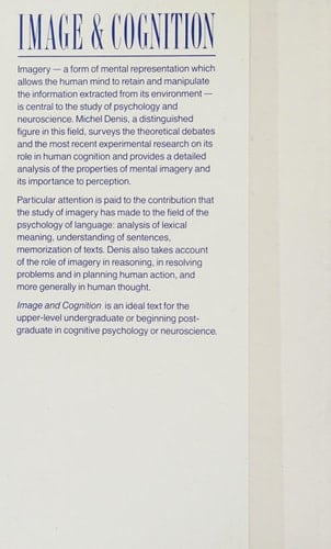 Image and Cognition
