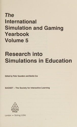 International Simulation and Gaming Yearbook