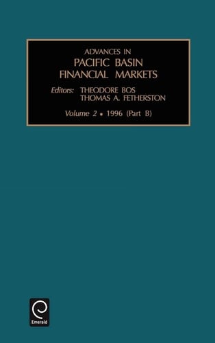 Advances in Pacific Basin Financial Markets