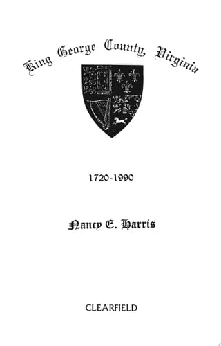 King George County, Virginia, 1720-1990