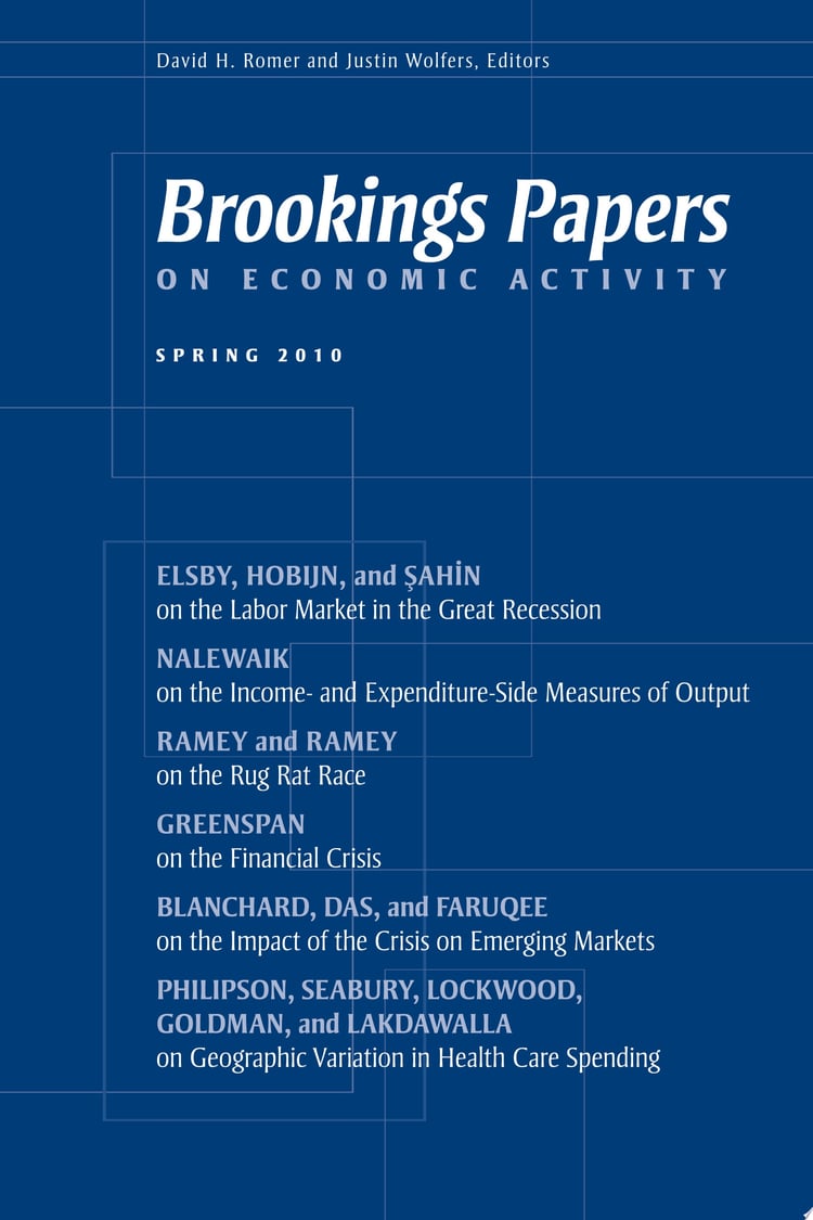 Brookings Papers on Economic Activity: Spring 2010