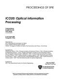 Ico20: Optical Information Processing (Proceedings of Spie)