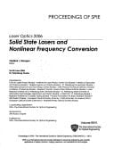 Laser Optics 2006: Solid State Lasers and Nonlinear Frequency Conversion (Proceedings of Spie)