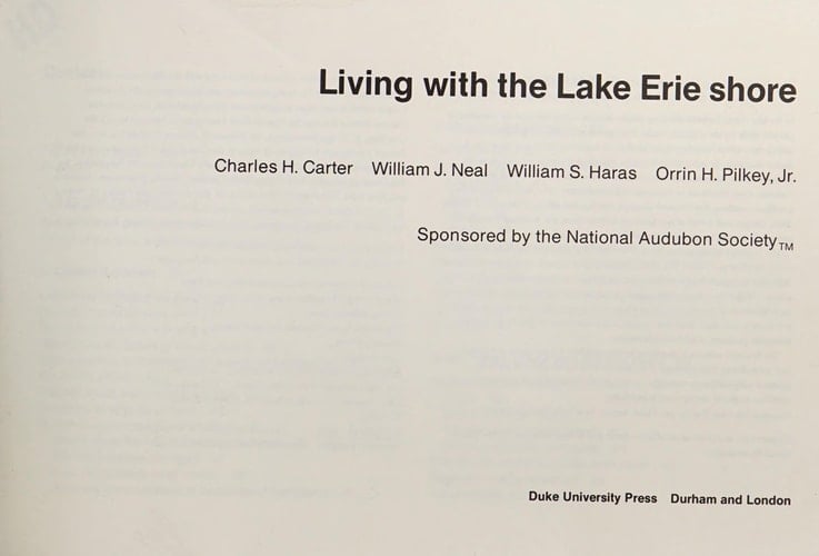 Living with the Lake Erie Shore (Living with the Shore)