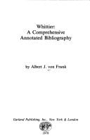WHITTIER COMP ANNOT BIB (Garland reference library in the humanities)