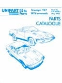 The Triumph Tr7 Parts Catalogue 1979-1981